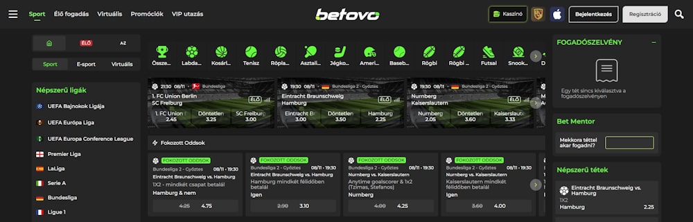 Betovo sportfogadás