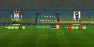 Foci Tippek: Anderlecht - PAOK 2026. augusztus 13. - Európa-liga