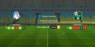 Foci Tippek: Atalanta - Sassuolo 2026. augusztus 23. - Serie A