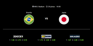 Foci Tippek: Brazília - Japán 2026. június 29. - Világbajnokság 2026