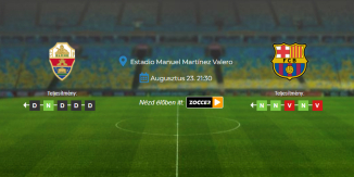 Foci Tippek: Elche - FC Barcelona 2026. augusztus 23. - LaLiga