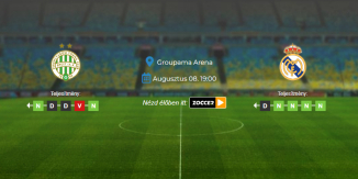 Foci Tippek: Ferencváros - Real Madrid 2026. augusztus 08. - Barátságos Mérkőzés