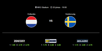 Foci Tippek: Hollandia - Svédország 2026. június 20. - Világbajnokság 2026