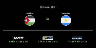Foci Tippek: Jordánia - Argentína 2026. június 28. - Világbajnokság 2026