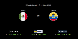 Foci Tippek: Mexikó - Ecuador 2026. július 01. - Világbajnokság 2026