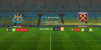 Foci Tippek: Newcastle United - West Ham United 2026. május 17. - Premier League