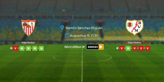 Foci Tippek: Sevilla - Rayo Vallecano 2026. augusztus 15. - LaLiga