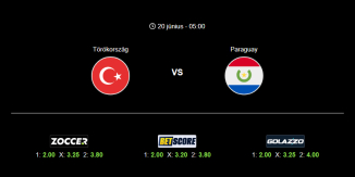 Foci Tippek: Törökország - Paraguay 2026. június 20. - Világbajnokság 2026
