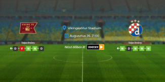 Foci Tippek: Viking - Dinamo Zagreb 2026. augusztus 26. - Bajnokok Ligája